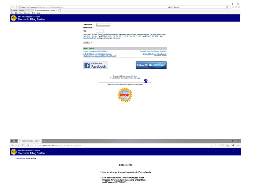 screenshot of website 1 