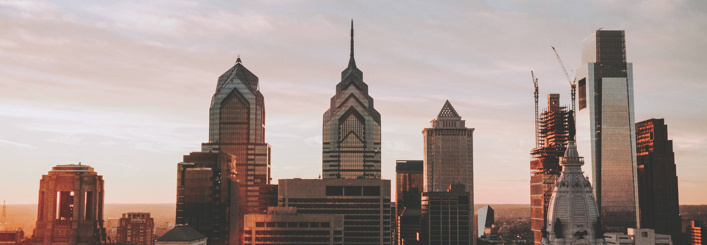 The skyline of Philadelphia 