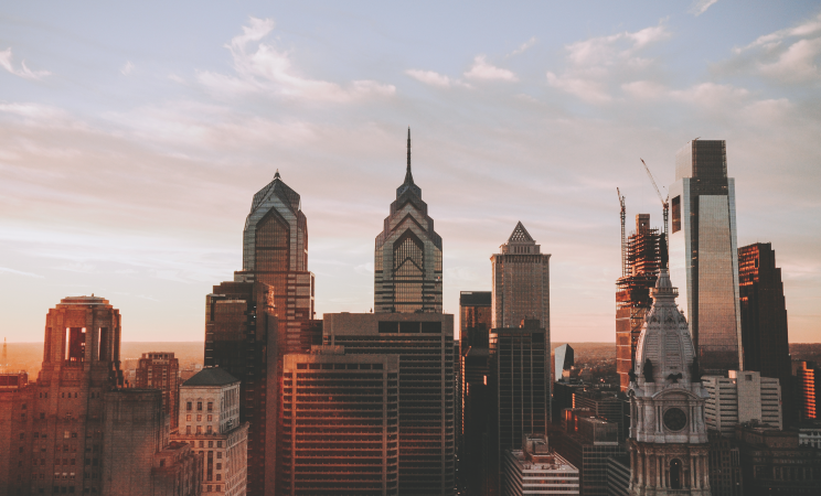 The skyline of Philadelphia