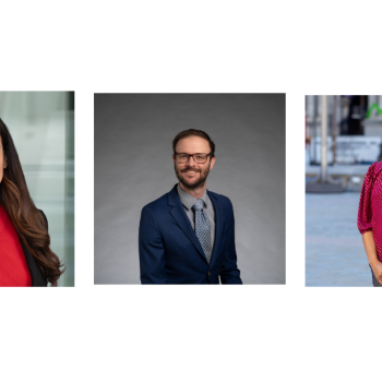 headshots of the three new board members